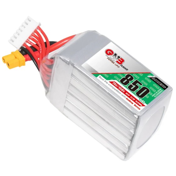 GAONENG GNB 6S 22.2V 850mAh 75C XT30 Connector Battery for Drone Kit Special for Ultra-small Fixed-wing Remote Control